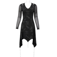 Load image into Gallery viewer, SKT135 Hollow out Tied Rope Shoulder Printed Dress