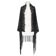 Load image into Gallery viewer, CA023 Lace fringed shawl
