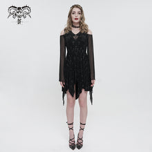 Load image into Gallery viewer, SKT152 Black Cross Printed Dress