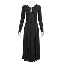 Load image into Gallery viewer, SKT144 gothic dark pattern long sleeve long dress