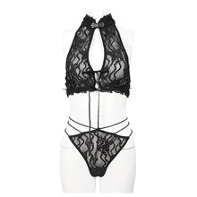 Load image into Gallery viewer, SX001 Mysterious night wild women transparent lace sexy lingerie set