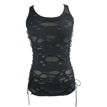 Load image into Gallery viewer, TT113 Summer punk women broken holes vest