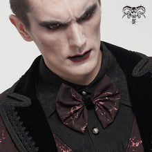 Load image into Gallery viewer, AS11002 wine Gothic bow tie