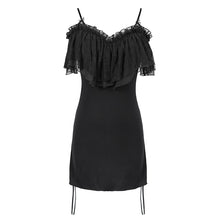 Load image into Gallery viewer, TT171 Gothic strapless drawstring sling T-shirt