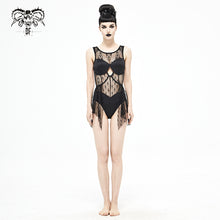 Load image into Gallery viewer, SST001 Gothic lace stitching one-piece swimsuit