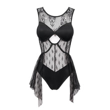 Load image into Gallery viewer, SST001 Gothic lace stitching one-piece swimsuit