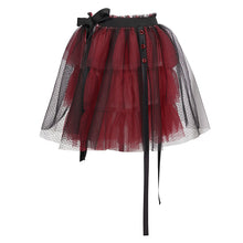 Load image into Gallery viewer, SKT147 Punk Rock Black and Red One Piece Women's Skirt