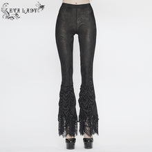 Load image into Gallery viewer, EPT006 Lace beaded pleated gothic leggings