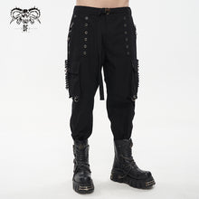 Load image into Gallery viewer, PT183 Three-dimensional chain metal darkness men's overalls