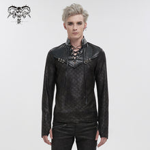 Load image into Gallery viewer, TT228 Stand collar rubberized men's T-shirt
