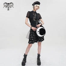 Load image into Gallery viewer, AS130 3D Moon printing leather round shoulder bag and handbag