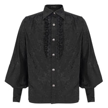 Load image into Gallery viewer, SHT08201 Black Everyday Gothic Long Sleeve Shirt