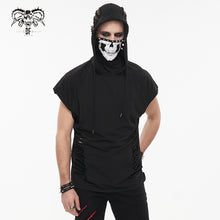 Load image into Gallery viewer, TT213 Turtleneck Mask Skull Printed Raglan Sleeve Hoodie