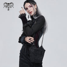 Load image into Gallery viewer, AS09501 black Gothic chain shoulder bag