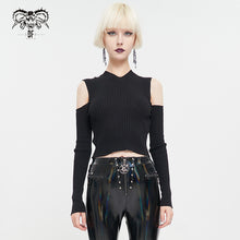 Load image into Gallery viewer, SR012 Strapless hooded woolen knitted sweater