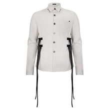 Load image into Gallery viewer, SHT08402 white Everyday Punk Long Sleeve Shirt