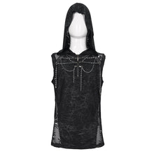 Load image into Gallery viewer, TT201 PUNK Sleeveless men Hoodie with chains