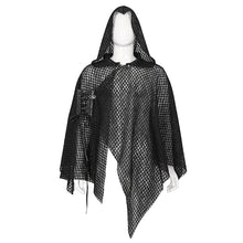 Load image into Gallery viewer, CA033 punk mesh asymmetric shawl