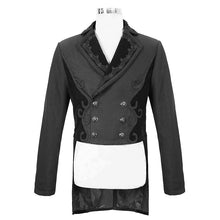 Load image into Gallery viewer, CT17401 black Gothic men dress coat