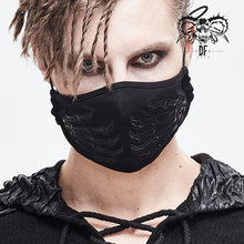 Load image into Gallery viewer, MK022 punk leather hand embroidered patterned solid color cotton face mask
