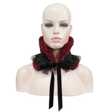 Load image into Gallery viewer, AS10702 red grained plush neckerchief (headband)