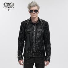 Load image into Gallery viewer, CT201 Similar to Hand Painted Asymmetric Punk Jacket