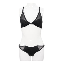Load image into Gallery viewer, SST016 Vertical stripes bat-shaped swimsuit