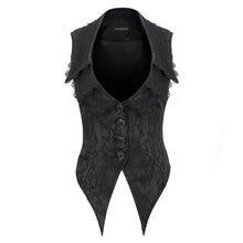 Load image into Gallery viewer, WT074 Deep V multi-layer collar Gothic vest