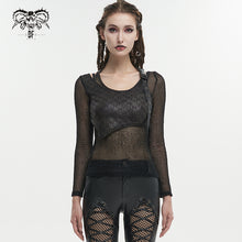 Load image into Gallery viewer, TT232 Wrapped Asymmetric False Two-Piece T-Shirt