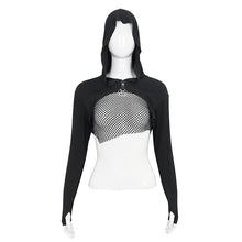 Load image into Gallery viewer, TT215 transparent chest women hoodie