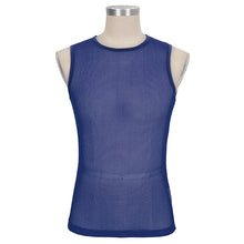 Load image into Gallery viewer, TT19705 Blue Diamond-shaped net basic style men vest