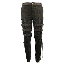 Load image into Gallery viewer, PT091 Steampunk multi-loops embroider lace up legs men trousers