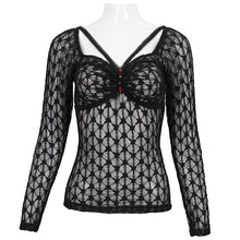 Load image into Gallery viewer, TT190 Gothic translucent Stretch Long Sleeve Women's T-Shirt