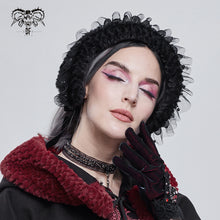 Load image into Gallery viewer, AS10701 Dark grained plush neckerchief (headband)