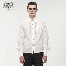 Load image into Gallery viewer, SHT08202 white Everyday Gothic Long Sleeve Shirt