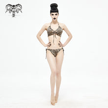 Load image into Gallery viewer, SST017 Leopard printed swimsuit set