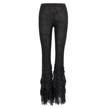 Load image into Gallery viewer, EPT006 Lace beaded pleated gothic leggings