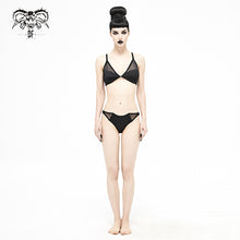 Load image into Gallery viewer, SST016 Vertical stripes bat-shaped swimsuit
