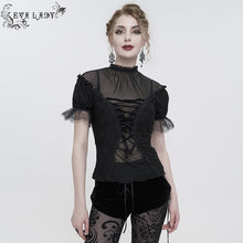 Load image into Gallery viewer, ETT029 ruched daily style Short Sleeve T-Shirt