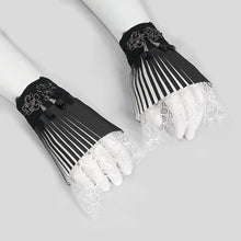 Load image into Gallery viewer, AS125 Gothic Pleated Black and White oversleeves