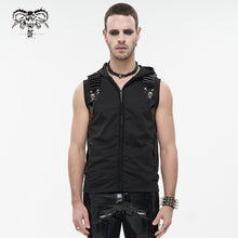 Load image into Gallery viewer, TT211 punk men bullet clip textured cardigan