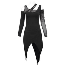 Load image into Gallery viewer, SKT132 Punk asymmetrical faked metal ghost hand dress