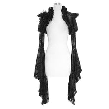 Load image into Gallery viewer, ECA008 sexy women big flared sleeves super short gothic lace shawl