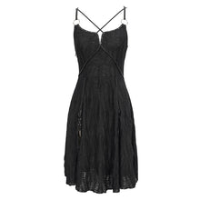 Load image into Gallery viewer, SKT145 Punk daily life wavy pattern sling dress