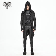 Load image into Gallery viewer, CT172 Dark hooded knit coat printed men Cardigan