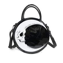 Load image into Gallery viewer, AS130 3D Moon printing leather round shoulder bag and handbag