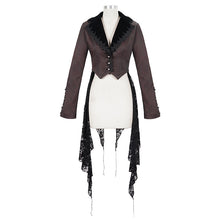 Load image into Gallery viewer, CT170 Wavy pattern Gothic Short Jacket with Detachable Hem