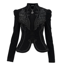 Load image into Gallery viewer, CT19301 women black gothic short jacket