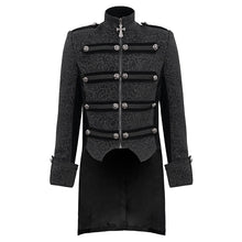 Load image into Gallery viewer, CT19901 Gothic dark pattern four-breasted black coat