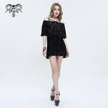 Load image into Gallery viewer, SKT159 Flocked Printed Loose Dress